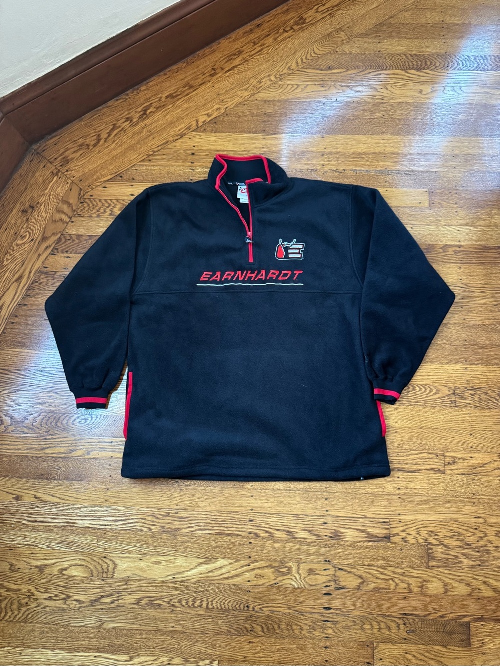 Vintage Dale Earnhardt NASCAR Chase Authentics Quarter Zip Fleece Pullover L
